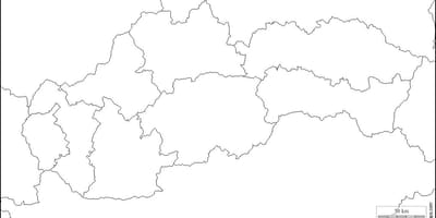 नक्शे के रिक्त स्लोवाकिया 