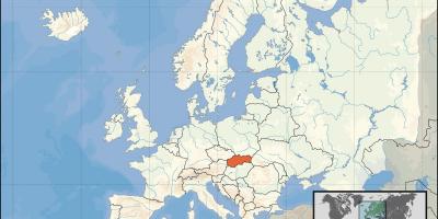 स्लोवाकिया स्थान पर दुनिया के नक्शे
